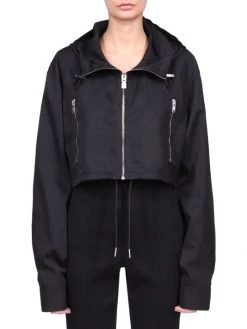 Givenchy 4G Nylon Jacquard Crop Jacket