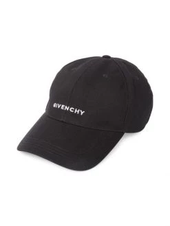 Givenchy Embroidered Curved Cap For Men Black