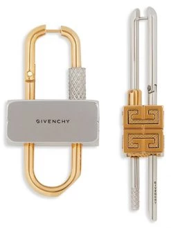 Givenchy Mis-Matched Lock Earrings
