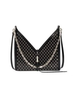 Givenchy Small Cut-Out Grommet Leather Shoulder Bag