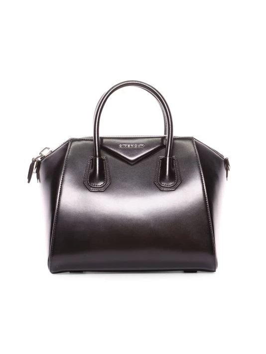 Givenchy Small Antigona Glazed Leather Satchel Black - Image 4