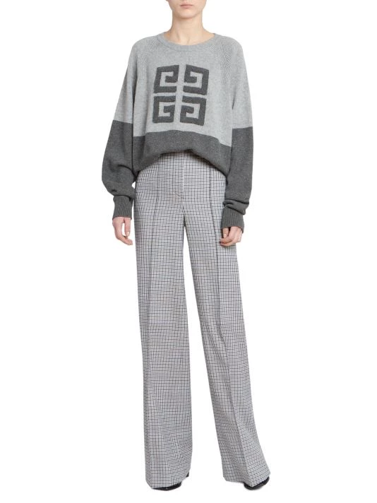 Givenchy Bi-Color Intarsia Cashmere Knit Sweater - Image 2