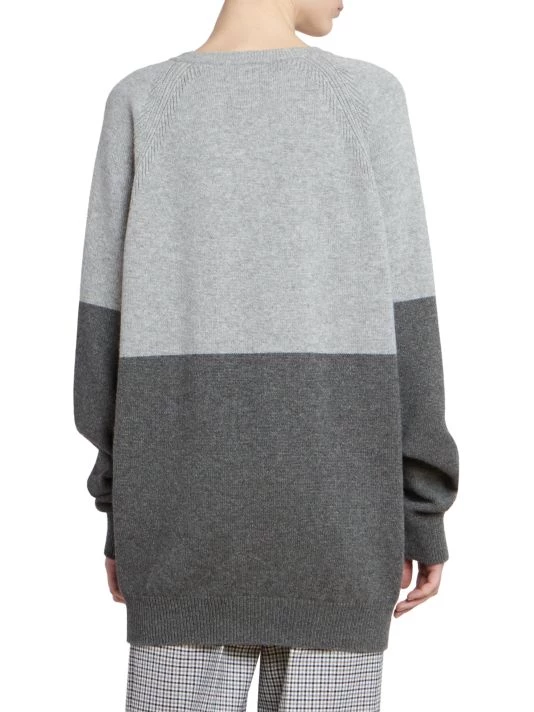 Givenchy Bi-Color Intarsia Cashmere Knit Sweater - Image 5