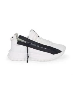 Givenchy Spectre Side-Zip Leather Sneakers White Black
