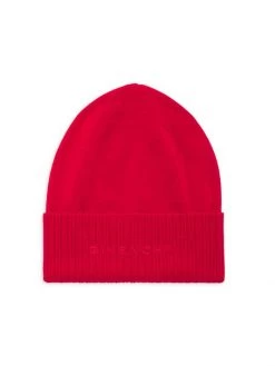 Givenchy Wool Ribbed Logo Beanie