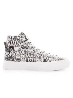 Givenchy City High-Top Graphic-Motif Leather Sneakers