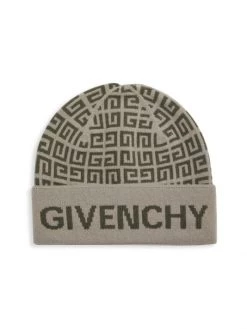 Givenchy 4G Logo Cashmere-Blend Beanie Beige