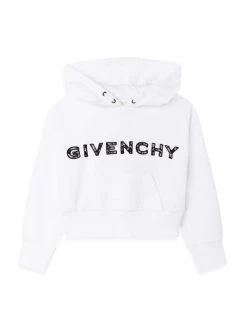 Givenchy Little Girl's & Girl's Lace Logo Hoodie For Kids