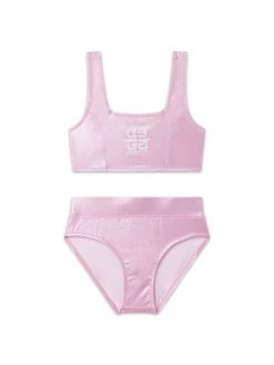Givenchy Little Girl's & Girl's 2-Piece Contrast Logo Bikini Set For Kids