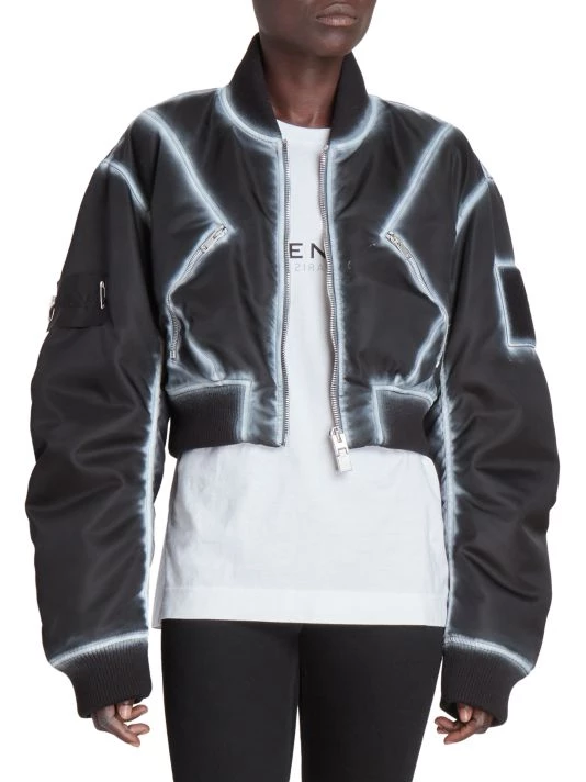 Givenchy Cropped Bomber Jacket - Image 2