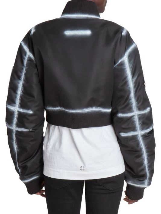 Givenchy Cropped Bomber Jacket - Image 4