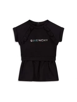 Givenchy Baby's & Little Girl's Holographic Logo Dress For Kids