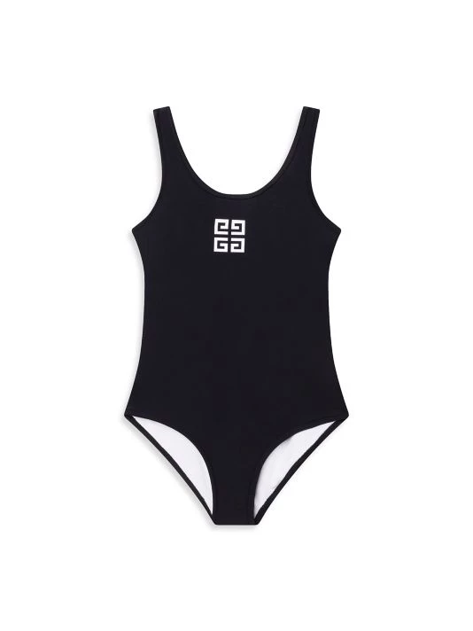 Givenchy Little Girl's & Girl's Contrast Logo One-Piece Swimsuit For Kids