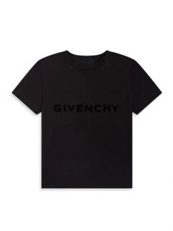Givenchy Little Boy's & Boy's Logo Embroidered T-Shirt For Kids