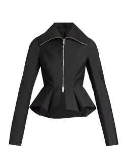 Givenchy Peplum Zip-Up Jacket