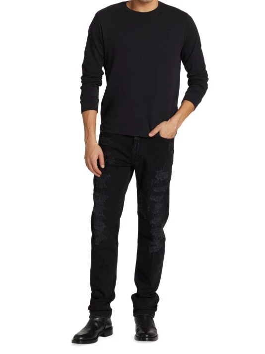 Givenchy D Slim-Fit Destructed Jeans For Men - Image 2