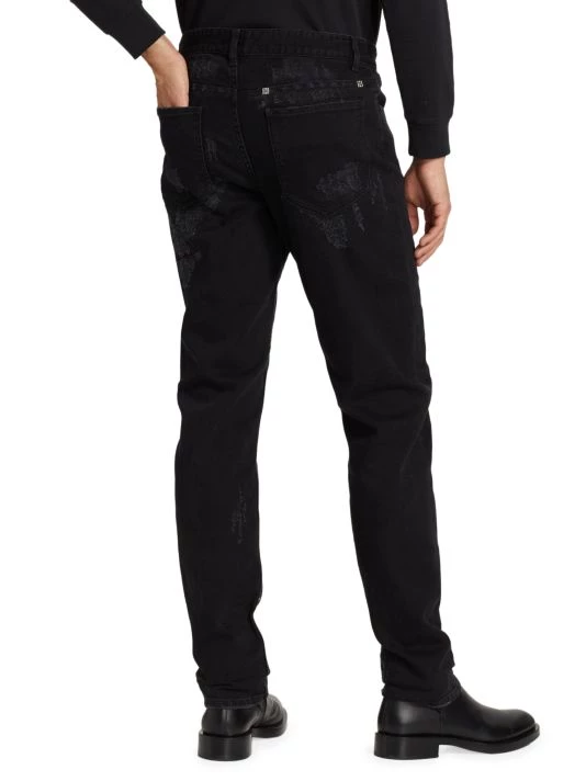 Givenchy D Slim-Fit Destructed Jeans For Men - Image 5