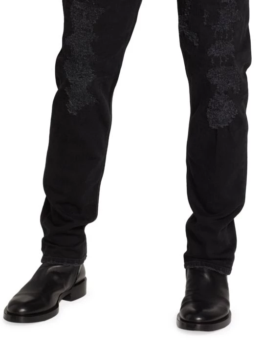 Givenchy D Slim-Fit Destructed Jeans For Men - Image 6