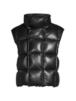 Givenchy Quilted Leather Puffer Vest For Men
