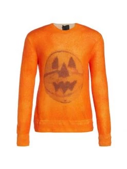 Givenchy Jack-O-Lantern Basketball Mohair-Blend Sweater For Men