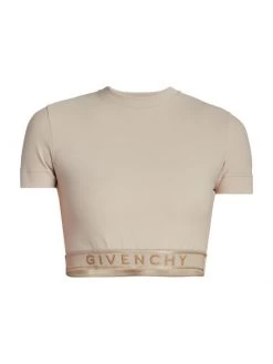 Givenchy Logo Band Crop Top