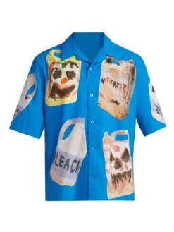 Givenchy Boxy Short-Sleeve Print Shirt For Men