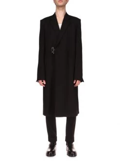 Givenchy Padlock Closure Wool Coat For Men