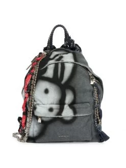 Givenchy Chain-Embellished Double U Cotton Backpack For Men
