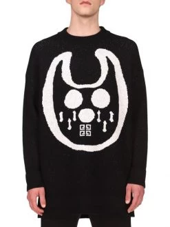 Givenchy Hockey Mask Crewneck Sweater For Men