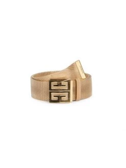 Givenchy 4G Bronze Mesh Skate Belt For Men