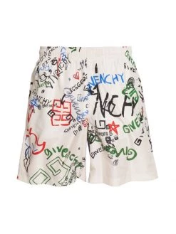 Givenchy Ghost All Over Swim Trunks For Men