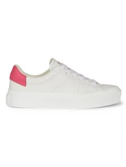 Givenchy City Court Leather Sneakers White Pink